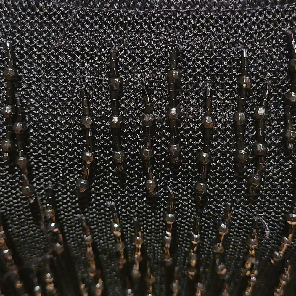 Moschino cheap and chic strapless dress/long skirt stretchy fabric with beading - Picture 4 of 8